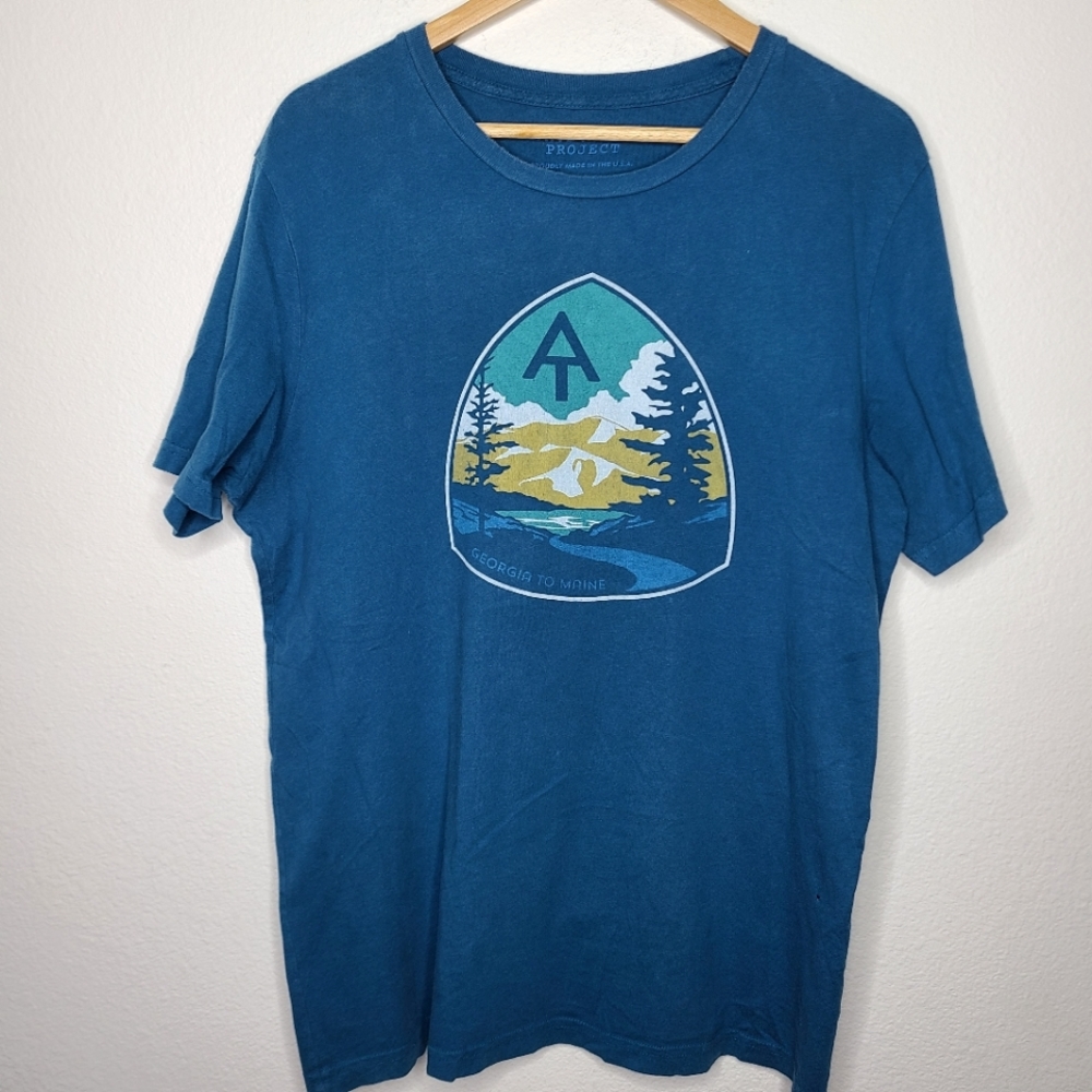 Landmark Project Blue Trees & Mountain Graphic Short-Sleeve Tee